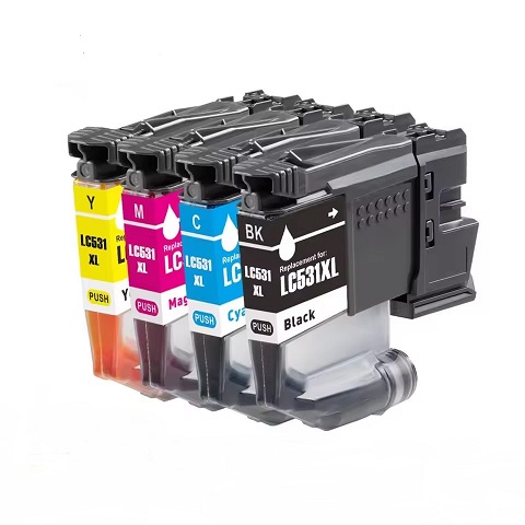 Compatible Brother LC531XL Ink Cartridges 4 Pack (1BK/1C/1M/1Y) Compatible Brother LC531XL Ink Cartridges 4 Pack (1BK/1C/1M/1Y)