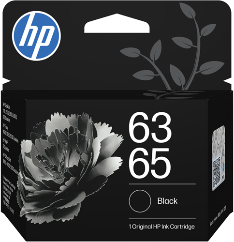 Genuine HP 63 / 65 Black Ink Cartridge (B7RT3AA) Genuine HP 63 / 65 Black Ink Cartridge (B7RT3AA)
